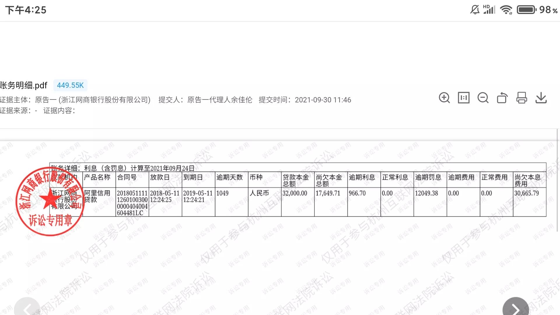 网贷逾期，被支付宝起诉到杭州互联网法院的第六天