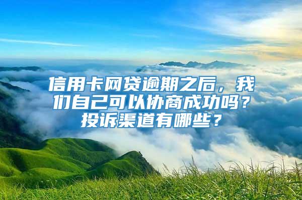 信用卡网贷逾期之后，我们自己可以协商成功吗？投诉渠道有哪些？