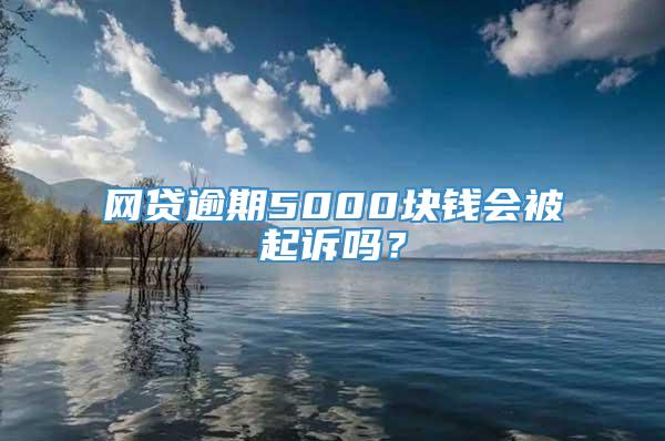 网贷逾期5000块钱会被起诉吗？