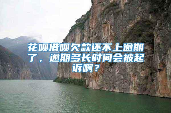 花呗借呗欠款还不上逾期了，逾期多长时间会被起诉啊？