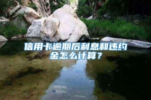 信用卡逾期后利息和违约金怎么计算？