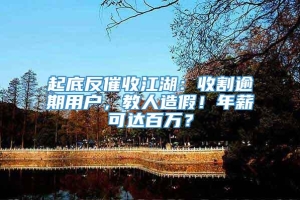 起底反催收江湖：收割逾期用户，教人造假！年薪可达百万？